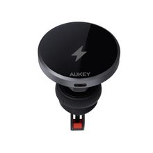 Product image of Car Charger/ Aukey 15W HD-MC13 Qi2 Wireless Charging Phone Mount Black