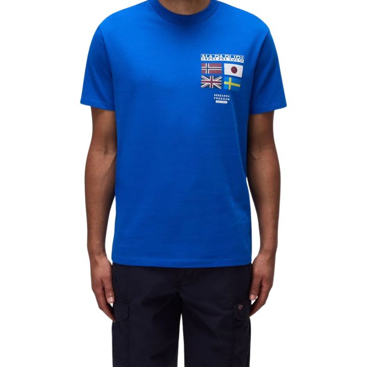 napapijri-t-shirt-in-blue-with-flags-m-zoma-katsis-maisuri-photo-3