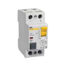 Product image of ავტომატური დიფერენციალური გამომრთველი IEK 16A 30mA 2P MDV10-2-016-030