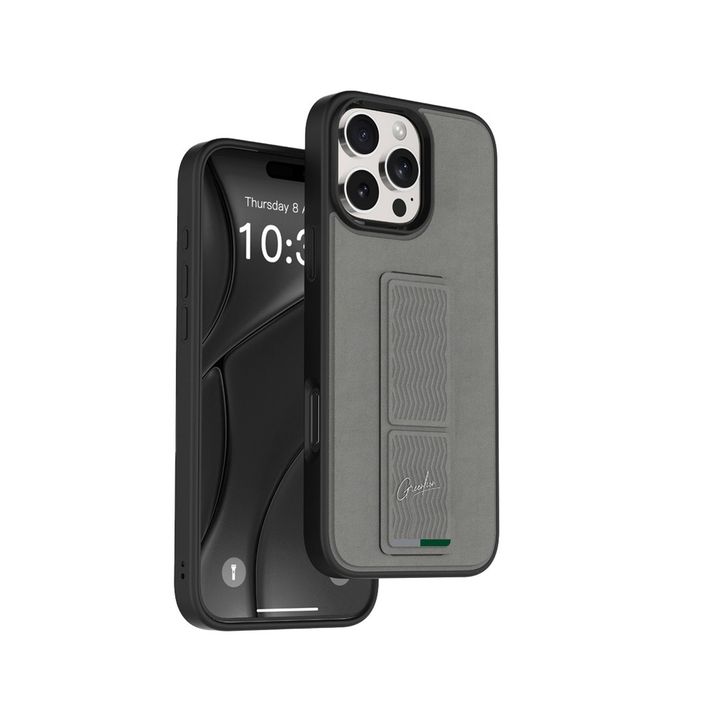 gngrpx16pgy-green-lion-gripx-multi-functional-kickstand-for-iphone-16-pro---gray-mobiluri-telefonis-qeisi
