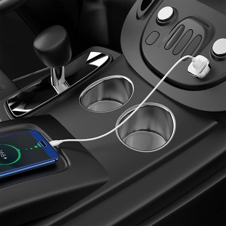 borofone-bz12a-lasting-power-single-port-qc30-in-car-charger-white-photo-3