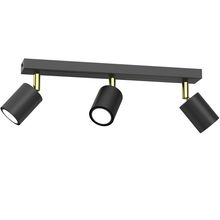 Product image of სპოტი Luminex Striper 3 GU10 ლითონი შავი ოქროსფერი 4515