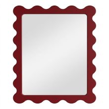 Product image of ტალღოვანი სარკე ხის ჩარჩოთი