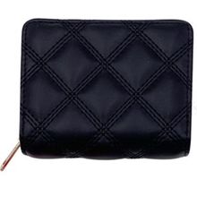 Product image of MINISO Womens Diamond Pattern Quilted Bifold Zipper Wallet ქალის საფულე
