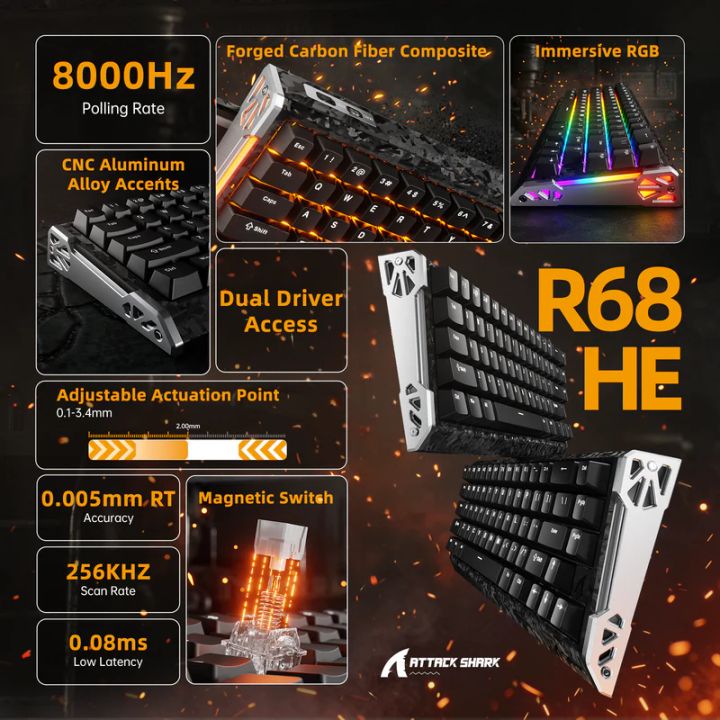 attack-shark-keyboard-magnetic-r68-he-8khz-gaming-klaviatura-photo-2