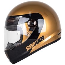 Product image of SOMAN H9 Black Gold Equator M ჩაფხუტი