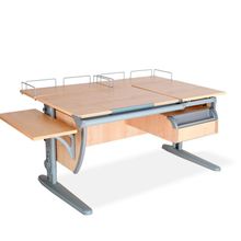 Product image of სამეცადინო მაგიდა ერგო უნივერსალი SUT17, ტუმბო TCH 04, გვერდითა და უკანა თარო