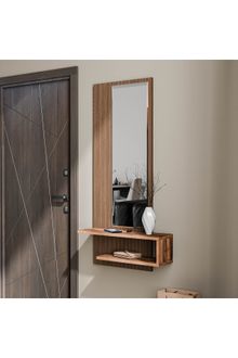 Product image of Vimolife LINE 6005 კედლის კონსოლი სარკით 45 x 15 x 120 სმ