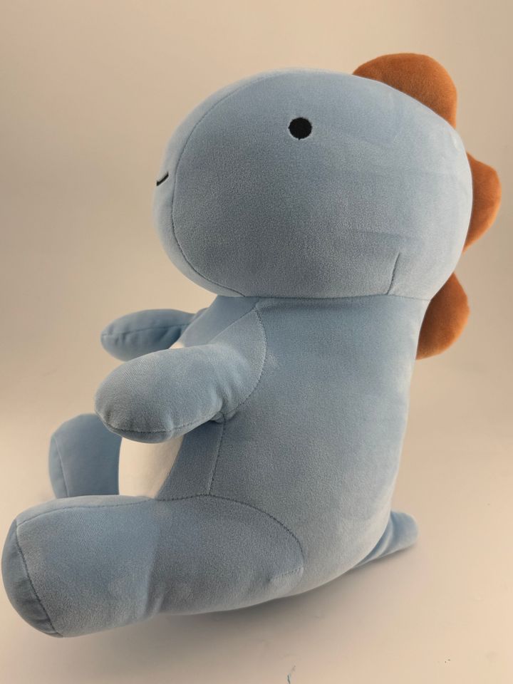 miniso-mini-family-14in-minisou-dinosaur-plush-toyblue-tyrannosaurus-rbili-satamasho
