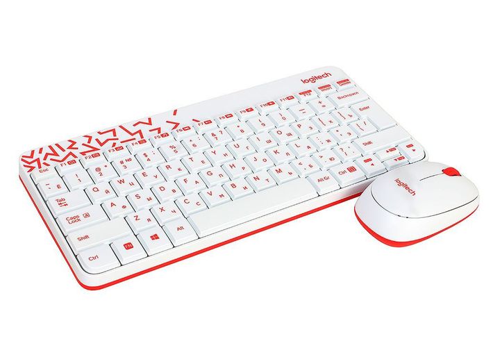 LOGITECH Wireless Combo MK240 Nano EMEA Russian Layout WHITE Logitech wireless combo mk240 nano emea russian layout white