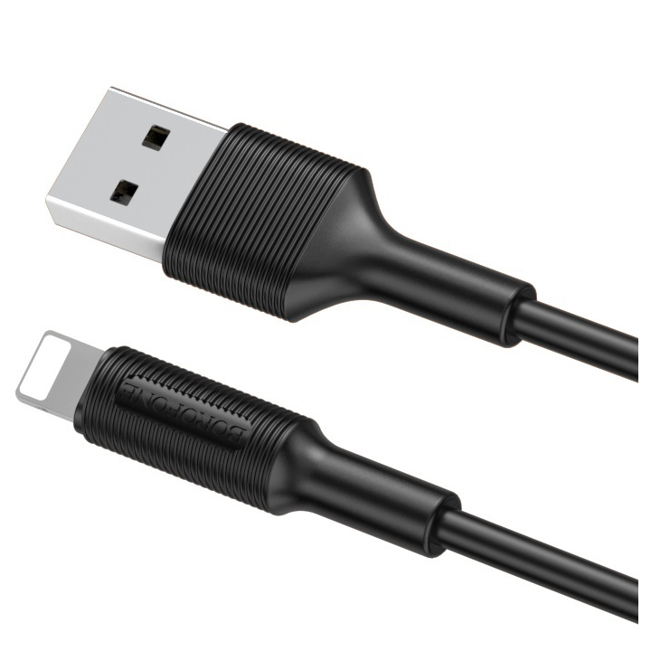 borofone-bx1-ezsync-lightning-usb-cable-black-photo-2