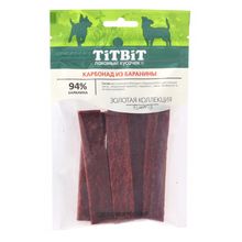 Product image of TiTBiT კარბონადი ბატკნის ხორცისგან - სასუსნაო ძაღლებისთვის "ოქროს კოლექცია" 70გრ