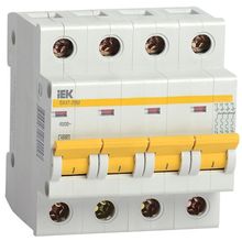Product image of ავტომატური ამომრთველი IEK ВА47-29M 4P C25