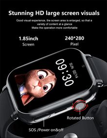 Product image of MOTTO LT38 4G GPS საბავშვო სმარტ საათი Black