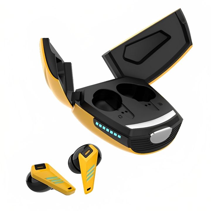 yx07-tws-earphone-yellow-usadeno-qursasmeni-photo-2