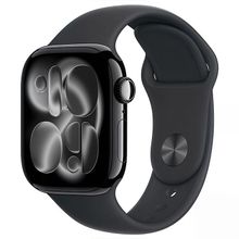 Product image of APPLE Watch Series 11 GPS Jet Black 42mm Aluminium Case with Black Sport Band S/M სმარტ საათი