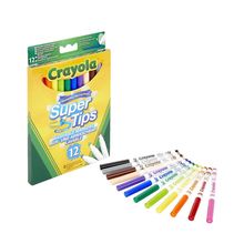Product image of Crayola Supertips ფერადი ფლომასტერები 1x12
