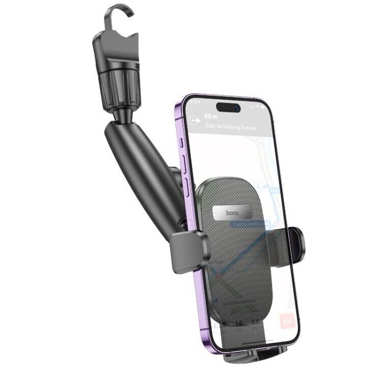 hoco-h17-waves-rearview-mirror-car-holder-carbblack