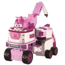 Product image of Super Wings Small Blocks Super Wings 2-in-1 Buildable Transforming Vehicle Dizzy სათამაშო ტრანსფორმერი