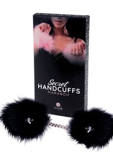 Product image of შავი ბუმბულებიანი ხელბორკილი Secret Play