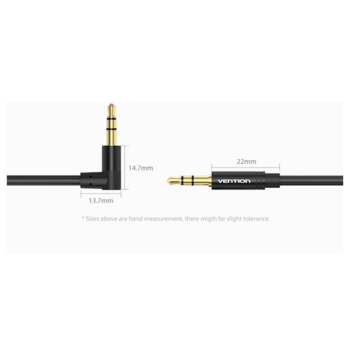 vention-bakbf-t-35mm-male-to-90male-audio-cable-1m-black-metal-type-photo-2