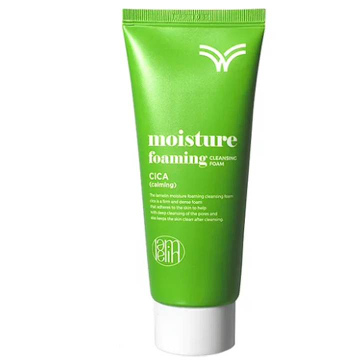 lamelin-moisture-foaming-cleansing-foam-cica-100ml-sakhis-dasabani-qafi