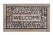 Product image of ფეხსაგები Hamat Residence Welcome framed pebbles 45x75 სმ