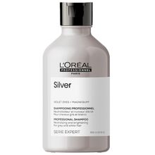 Product image of LOREAL Professionnel's შამპუნი სიყვითლის საწინააღმდეგო თეთრი ქერა და ჭაღარა თმისთვის Série Expert