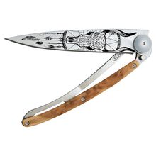 Product image of Baladeo Deejo Pocket knife Titanium Juniper wood დასაკეცი დანა