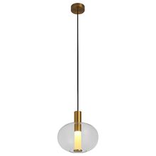 Product image of BRILLOP 11529/1 6W 3000K მინის ოქროსფერი საკიდი სანათი LED