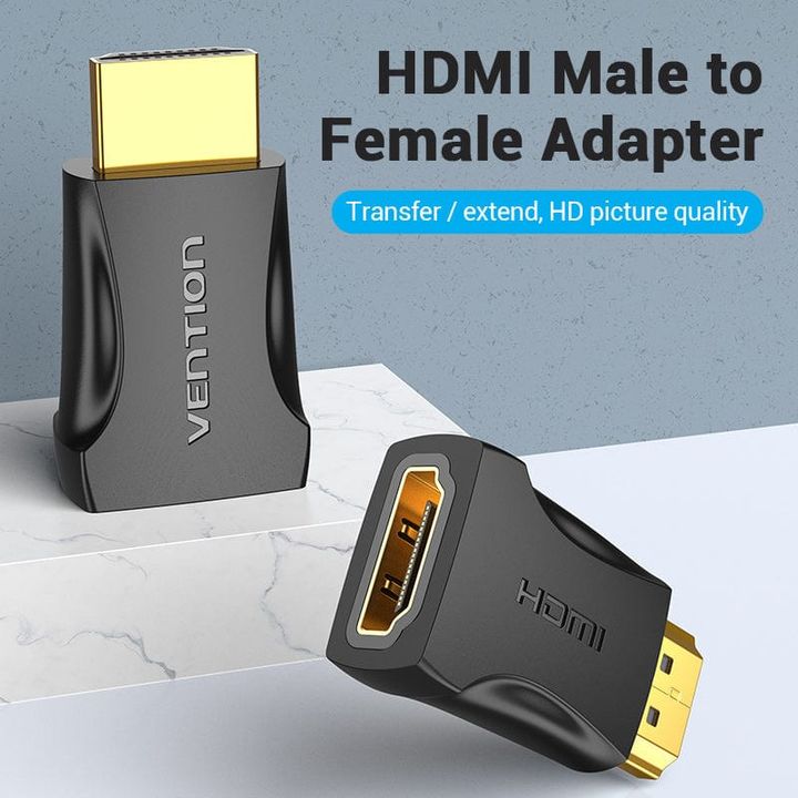 vention-aimb0-hdmi-male-to-female-adapter-black-hdmi-adapteri-photo-2