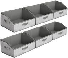 Product image of SONGMICS, შესანახი კალათების ნაკრები, 4 ცალი, ნაცრისფერი, 39.9 x 30 x 20.1 სმ