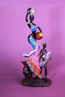 Product image of 40.5 სმ-იანი აფრო ქალი ბავშვით