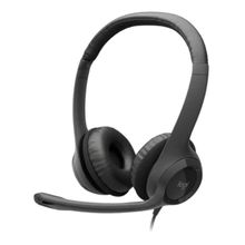 Product image of LOGITECH H390 BLACK სადენიანი ყურსასმენი