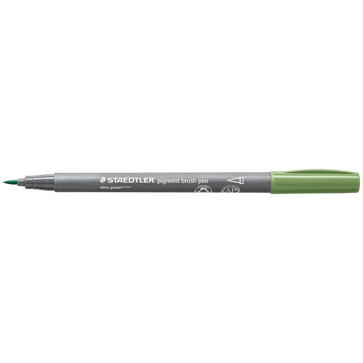 staedtler-pigment-brush-pen-olive-green-khatvis-markeri