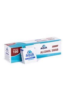 Product image of AQUA ალკოჰოლური ტამპონი 100 ცალი