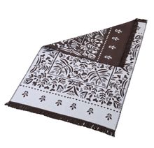 Product image of ხალიჩა -  LEAF ACRYLIC FRINGED RUG 80X150 CM LIGHT BROWN