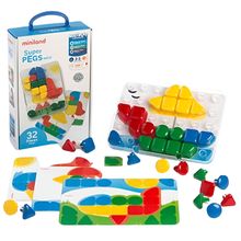 Product image of MINILAND SUPERPEGS MINI სათამაშო ასაწყობი მოზაიკა 32ც