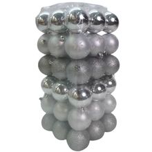 Product image of GARDEX 67415 ნაძვის ხის ბურთები Mix "Silver set" 54ც