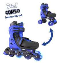 Product image of როლიკები Neon NT09B4 Combo Skates 2-in-1 (Size 30-33) Blue