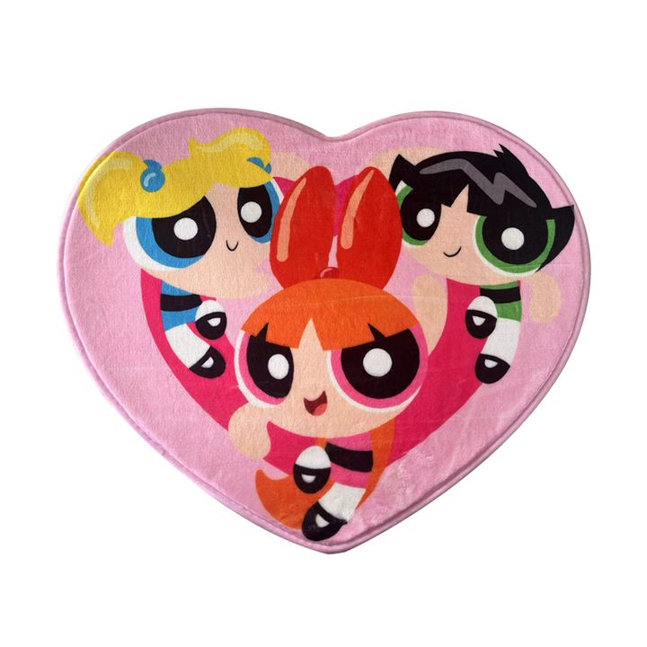 khalichathe-powerpuff-girls-collection-heart-shaped-wool-like-floor-mat