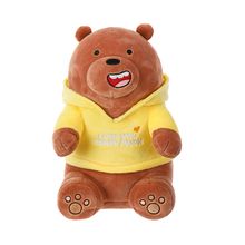 Product image of MINISO We Bare Bears Plush Toy With Hoodie (Grizzly) რბილი სათამაშო