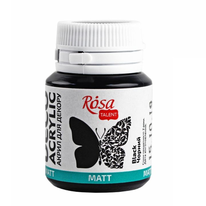 rosa-talent-black-mat-20ml-akrilis-saghebavi-dekoratsiistvis