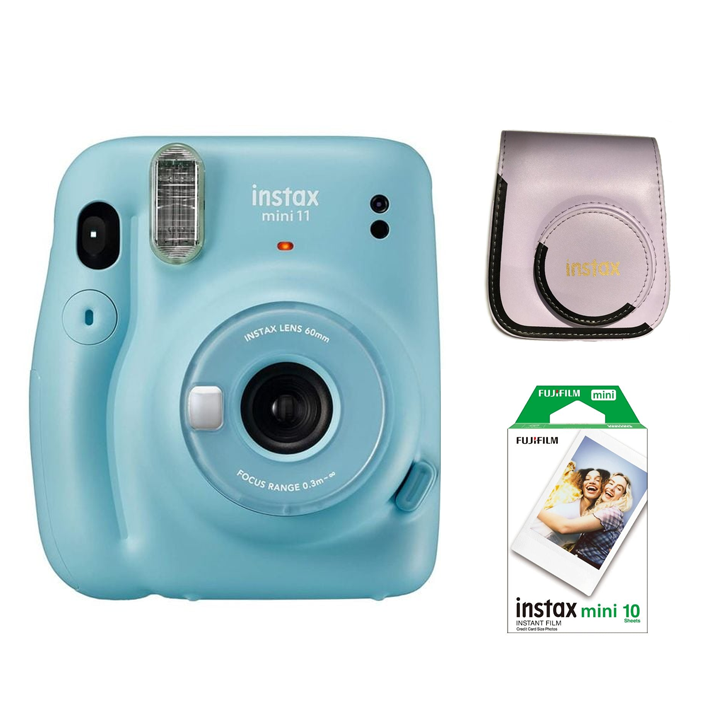 Fujifilm Instax Mini 11 Sky Blue ფოტოაპარატი + საჩუქრად ჩანთა და ფირი ...