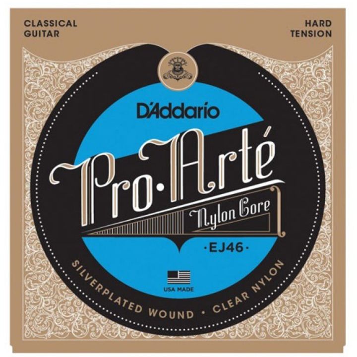 daddario-ej46-pro-arte-nylon-classical-guitar-strings-hard-tension-klasikuri-gitaris-simebi