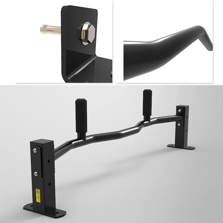 wall-mounted-pull-up-bar-adjustable-from-70-to-100-cm-for-mounting-between-doors-training-pull-up-bar-axle-photo-4