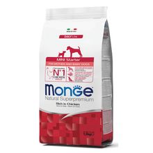 Product image of MONGE Mini Starter Rich in Chicken 1,5kg ლეკვის საკვები ქათმის