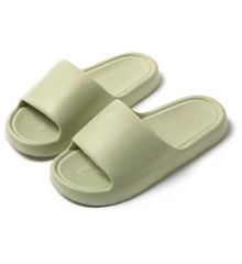 Product image of ქალის ჩუსტი(38-39)/Womens Macaron Color Bread-Shape Bathroom Slippers(Green,38-39)