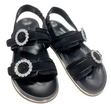 Product image of SANDAL S.SUEDE & SATIN BLACK სანდალი 38