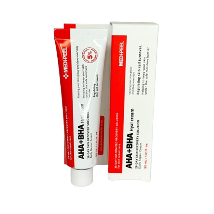 medi-peel-aha-bha-28-days-hyal-cream-mzhavebis-sakhis-kremi-30ml